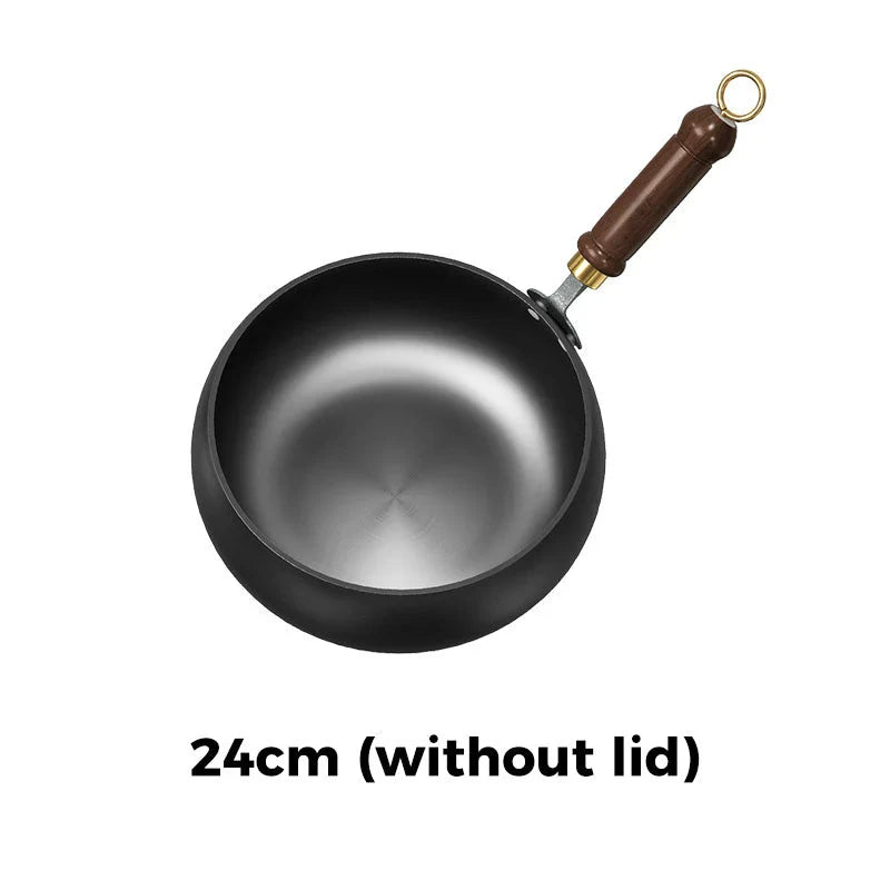 🔥Uncoated Thick Iron Pot