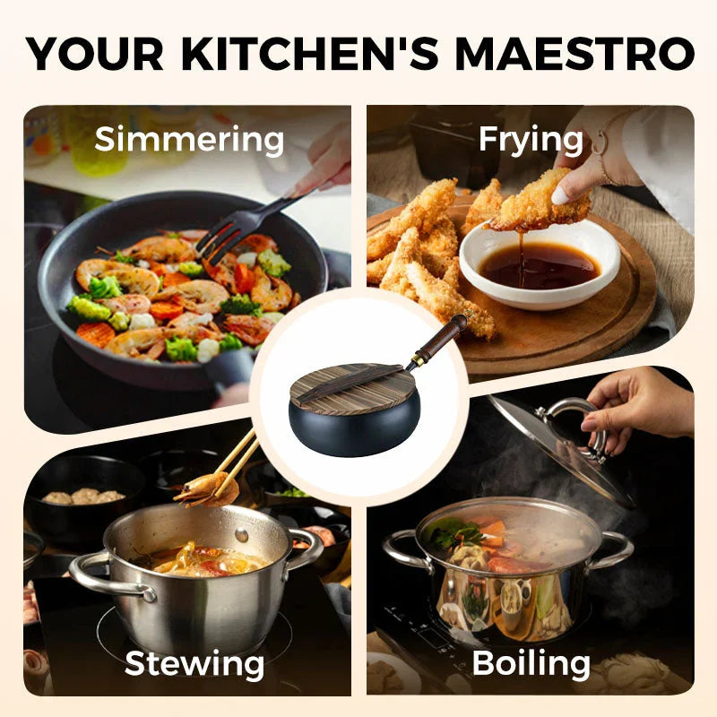🔥Uncoated Thick Iron Pot