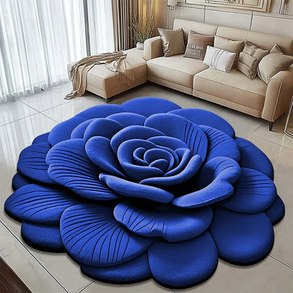 🌺Limited Time Half Price - Floral Plush and Diatomaceous Earth Floor Mat