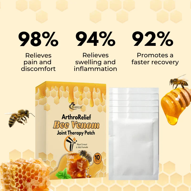 Bee venom joint treatment patches
